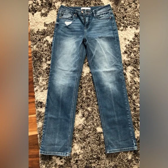 Kancan mid raise straight leg jeans - Picture 2 of 5